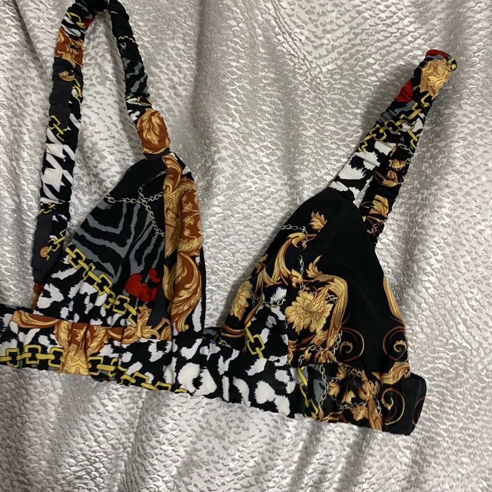 Bralette And Matching Oversized Button Down - image 1